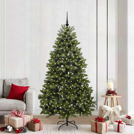Kunstkerstboom 120 Cm 150 Led's Warmwit Pvc En Staal