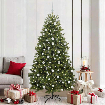 Kunstkerstboom 120 Cm 150 Led's Warmwit Pvc En Staal
