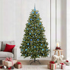 Ø 106 x 210 cm / Groen / met 300 LED's en blauwe ballen