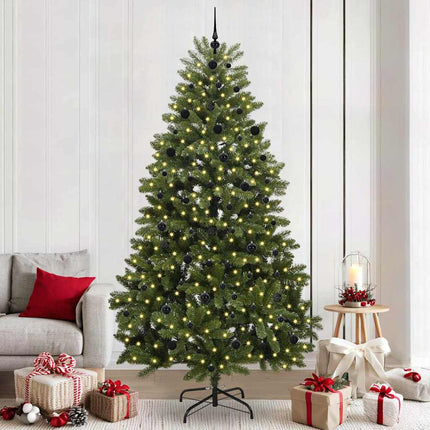 Kunstkerstboom 120 Cm 150 Led's Warmwit Pvc En Staal