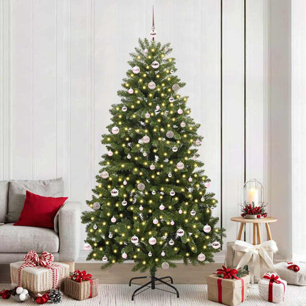 Kunstkerstboom 120 Cm 150 Led's Warmwit Pvc En Staal