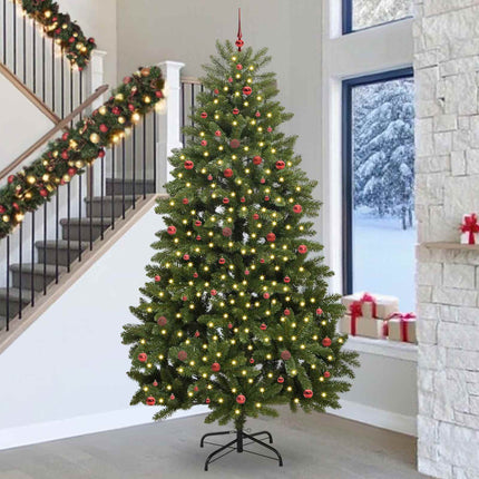 Kunstkerstboom 120 Cm 150 Led's Warmwit Pvc En Staal