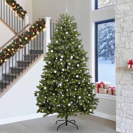Kunstkerstboom 120 Cm 150 Led's Warmwit Pvc En Staal