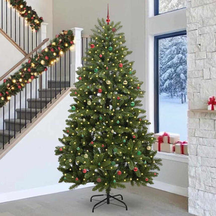 Kunstkerstboom 120 Cm 150 Led's Warmwit Pvc En Staal