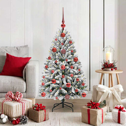 Kunstkerstboom 120 Cm 150 Led's Warmwit Pvc En Staal