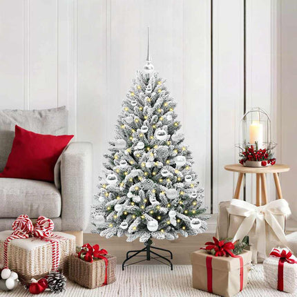 Kunstkerstboom 120 Cm 150 Led's Warmwit Pvc En Staal