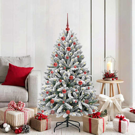Kunstkerstboom 120 Cm 150 Led's Warmwit Pvc En Staal