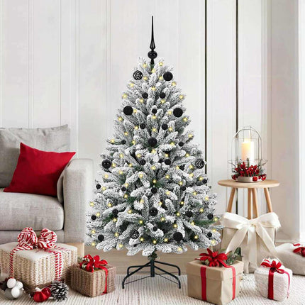 Kunstkerstboom 120 Cm 150 Led's Warmwit Pvc En Staal