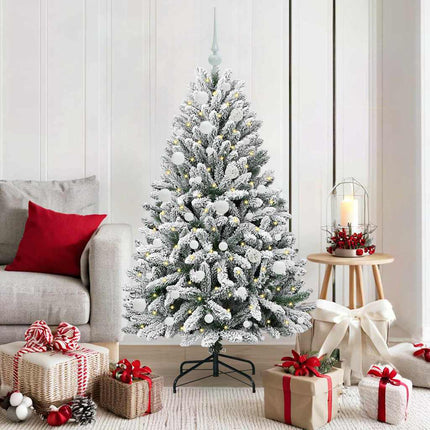 Kunstkerstboom 120 Cm 150 Led's Warmwit Pvc En Staal