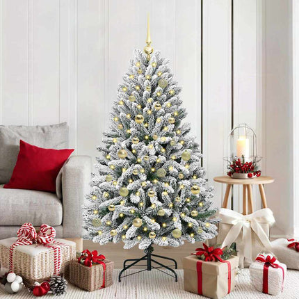 Kunstkerstboom 120 Cm 150 Led's Warmwit Pvc En Staal