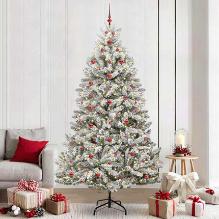 Kunstkerstboom 120 Cm 150 Led's Warmwit Pvc En Staal