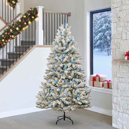 Kunstkerstboom 120 Cm 150 Led's Warmwit Pvc En Staal
