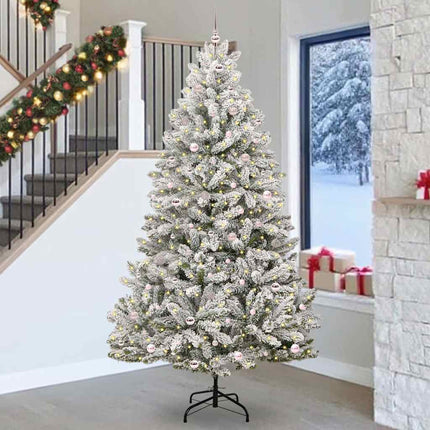 Kunstkerstboom 120 Cm 150 Led's Warmwit Pvc En Staal
