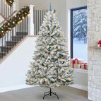 Ø 128 x 270 cm / Groen en wit / met 300 LED's en blauwe ballen