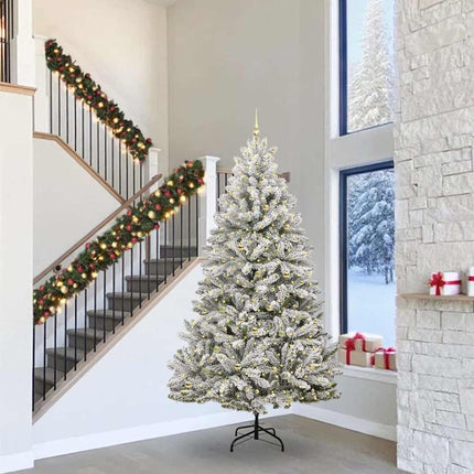 Kunstkerstboom 120 Cm 150 Led's Warmwit Pvc En Staal