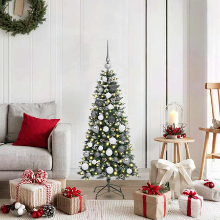 Kunstkerstboom Groen Pvc En Plastic En Staal