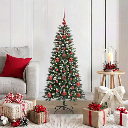 Kunstkerstboom Groen Pvc En Plastic En Staal