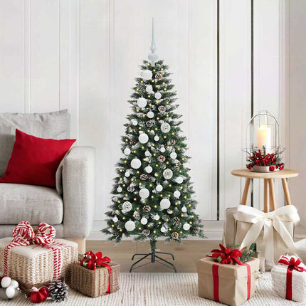 Kunstkerstboom Groen Pvc En Plastic En Staal