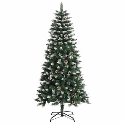 Kunstkerstboom met 150 LED Groen 120 cm PVC en Plastic en Staal