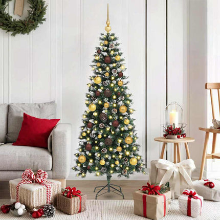Kunstkerstboom Groen Pvc En Plastic En Staal