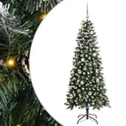 150 cm / met LED's en roze ballen