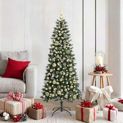 Kunstkerstboom Groen Pvc En Plastic En Staal
