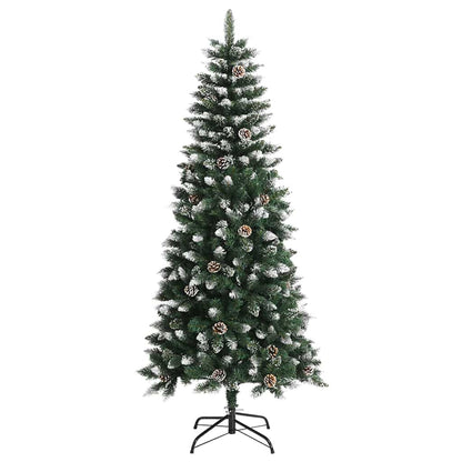 Kunstkerstboom met 150 LED Groen 150 cm PVC en Plastic en Staal