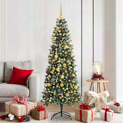 Kunstkerstboom Groen Pvc En Plastic En Staal