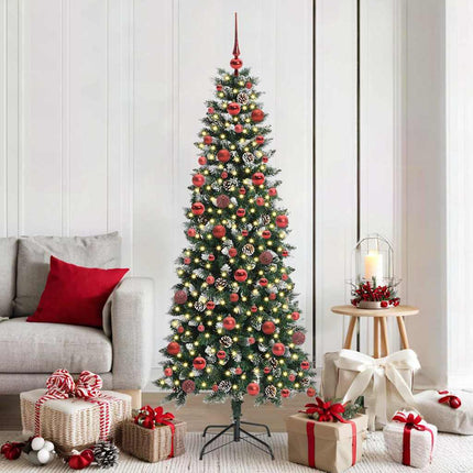 Kunstkerstboom Groen Pvc En Plastic En Staal