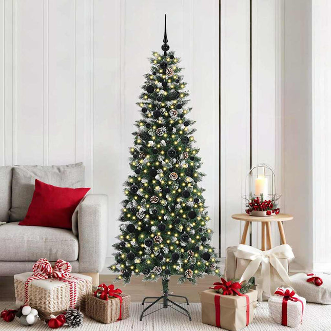 Kunstkerstboom Groen Pvc En Plastic En Staal