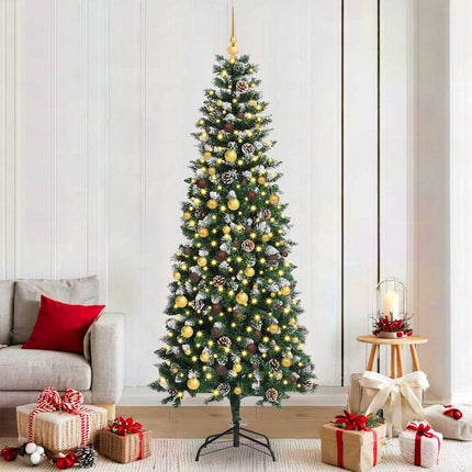 Kunstkerstboom Groen Pvc En Plastic En Staal