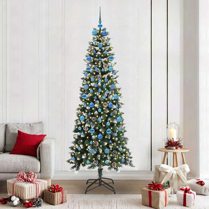 Kunstkerstboom Groen Pvc En Plastic En Staal