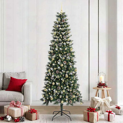 Kunstkerstboom Groen Pvc En Plastic En Staal