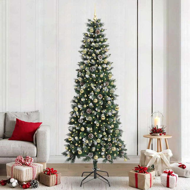 Kunstkerstboom Groen 240 Cm Pvc En Plastic En Staal