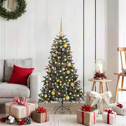 Kunstkerstboom Met 150 Led Groen Pvc En Plastic En Staal