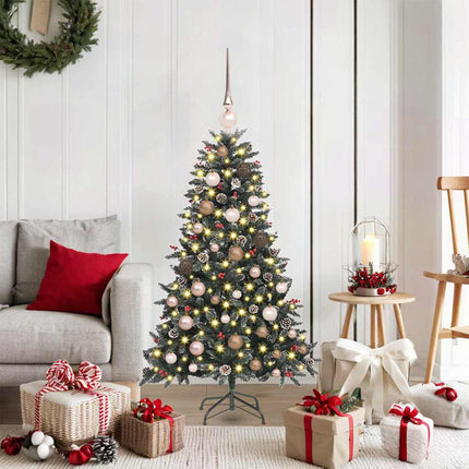 Kunstkerstboom Met 150 Led Groen Pvc En Plastic En Staal