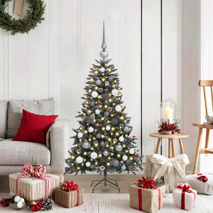 Kunstkerstboom Met 150 Led Groen Pvc En Plastic En Staal