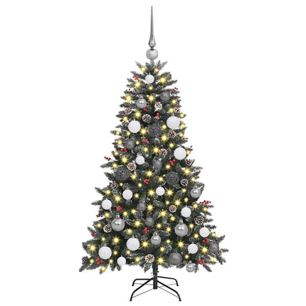 Kunstkerstboom Met 150 Led Groen Pvc En Plastic En Staal
