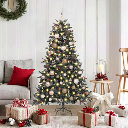 Kunstkerstboom Met 150 Led Groen Pvc En Plastic En Staal