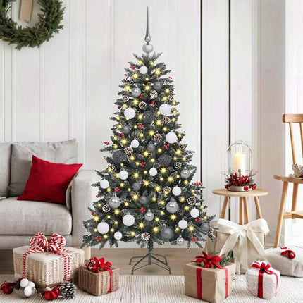 Kunstkerstboom Met 150 Led Groen Pvc En Plastic En Staal