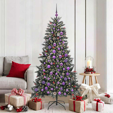 Kunstkerstboom Met 150 Led Groen Pvc En Plastic En Staal