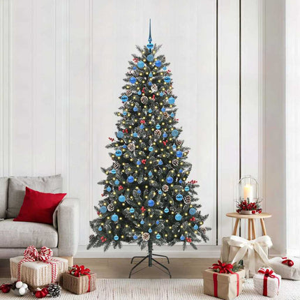 Kunstkerstboom Met 150 Led Groen Pvc En Plastic En Staal
