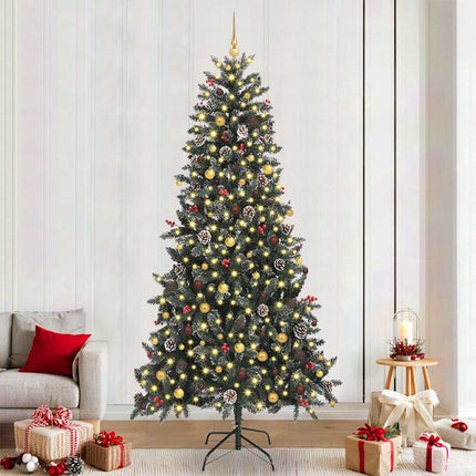 Kunstkerstboom Met 150 Led Groen Pvc En Plastic En Staal