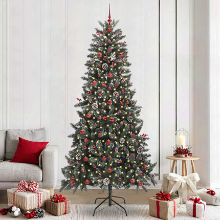 Kunstkerstboom Met 150 Led Groen Pvc En Plastic En Staal
