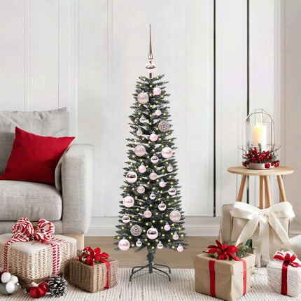 Kunstkerstboom Met 150 Led Groen Pvc En Plastic En Staal