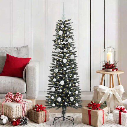 Kunstkerstboom Met 150 Led Groen Pvc En Plastic En Staal