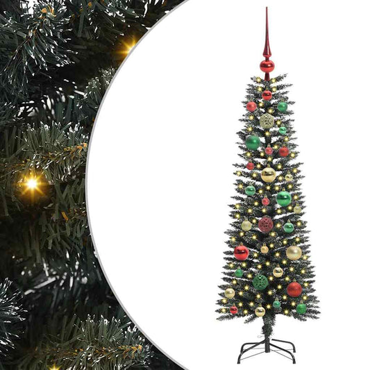Kunstkerstboom met 150 LED Groen 120 cm PVC en Plastic en Staal