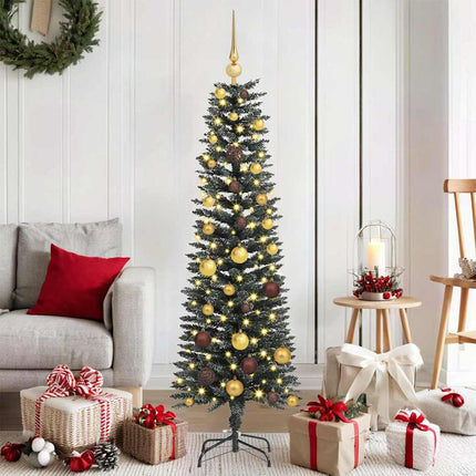 Kunstkerstboom Met 150 Led Groen Pvc En Plastic En Staal