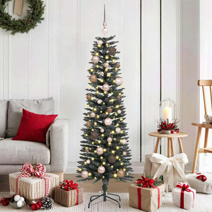 Kunstkerstboom Met 150 Led Groen Pvc En Plastic En Staal