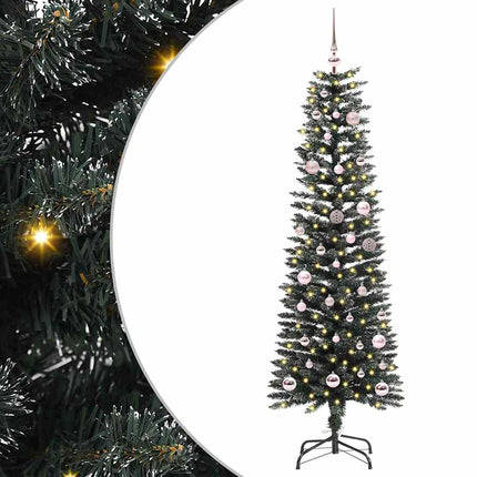 Kunstkerstboom Met 150 Led Groen Pvc En Plastic En Staal